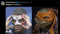 Meme Mbappe Si Kura-kura Ninja