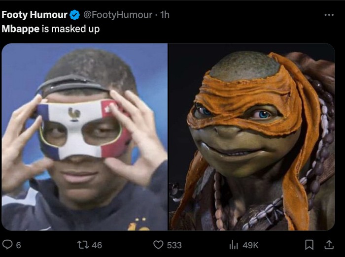 meme,meme sepakbola,meme,meme kylian mbappe,kylian mbappe,mbappe,timnas prancis,euro 2024,piala eropa 2024,topeng mbappe