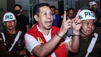 Potret Ketua KONI Kotawaringin Timur Diborgol dan Berbaju Tahanan