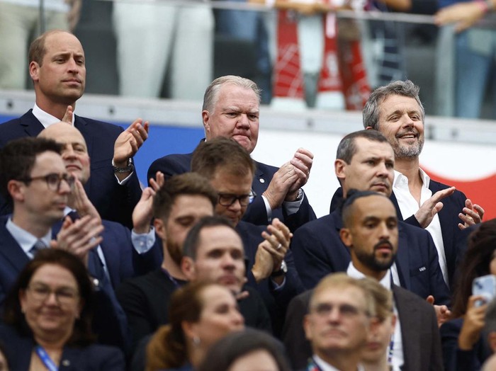 Soccer Football - Euro 2024 - Group C - Denmark v England - Frankfurt Arena, Frankfurt, Germany - June 20, 2024
Prince William, Prince of Wales is pictured in the stands before the match REUTERS/Lee Smith