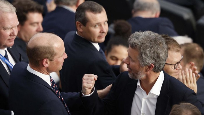 Saat Raja dan Pangeran Menonton Duel Denmark Vs Inggris Soccer Football - Euro 2024 - Group C - Denmark v England - Frankfurt Arena, Frankfurt, Germany - June 20, 2024
Prince William, Prince of Wales is pictured in the stands before the match REUTERS/Lee Smith