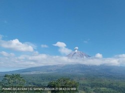 Gunung Semeru Tercatat Sudah 6 Kali Erupsi Hari Ini