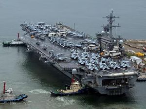 Kapal Induk AS Tiba di Pelabuhan Korsel, Dalam Rangka Apa? Kapal Induk AS Tiba di Pelabuhan Korsel, Dalam Rangka Apa?