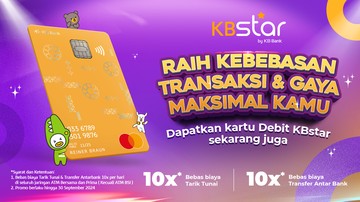 KB Bank Luncurkan Kartu Debit KBstar, Ada Promo Menarik buat Nasabah!