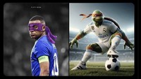 Mbappe akan resmi gabung Real Madrid musim panas ini. Meme Kura-kura Ninja jadi penggawa El Real pun ikut meramaikan. Foto: dok. Internet/X (Twitter)