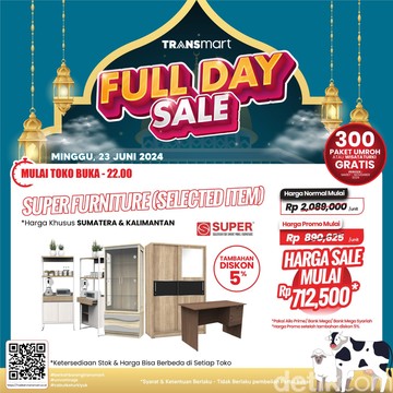 Aneka Rak di Transmart Full Day Sale Kasih Harga Miring, Cuma Rp 500 Ribuan