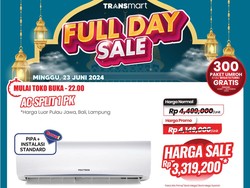 Kapan Lagi Beli AC Diskon Rp 1,3 Juta, Serbu Transmart Full Day Sale Besok!