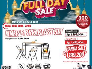 Mantap! Beli 1 Set Meja Makan di Transmart Full Day Sale Hemat Rp 699 Ribuan