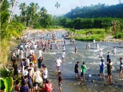 Ikan di Sungai Ini Tak Boleh Diambil Sembarangan, Ada Mitosnya