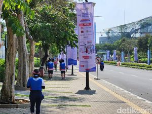 Jakarta Marathon Selesai, Pelari Mulai Tinggalkan Kawasan GBK