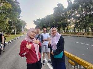 Senangnya Warga Ada Jakarta Marathon: Polusi Berkurang-Langit Lebih Cerah