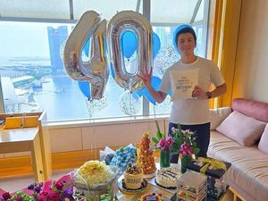 Momen Ultah ke-40 Reino Barack Dirayakan Sederhana