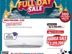 Cuaca Lagi Panas, Beli AC 1 PK Ada Potongan Rp 1 Juta di Transmart Full Day Sale