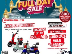 Beli Sepeda Listrik Diskon Rp 2 Jutaan di Transmart Full Day Sale!