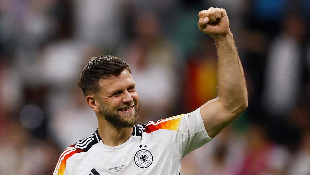 Niclas Fullkrug menyelamatkan Jerman dari kekalahan melawan Swiss dalam hasil imbang 1-1. (Foto: REUTERS/Thilo Schmuelgen)