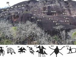 Arkeolog Temukan Seni Cadas Berusia 2.000 Tahun di Amerika Selatan