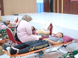 Polres Blitar Kota Gelar Donor Darah Sambut HUT ke-78 Bhayangkara