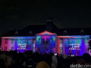 Jakarta Light Festival di Taman Fatahillah Kota Tua Semalam yang Amat Berkesan