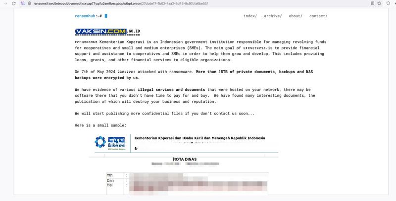 Ransomware Indonesia