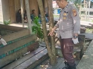 Pria di Inhil Bacok Leher Tetangga hingga Tewas