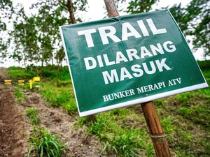 Jalur Trabas Liar Motor Trail di Lereng Merapi Ditutup Jalur Trabas Liar Motor Trail di Lereng Merapi Ditutup
