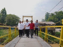 Pemkot Medan Bakal Perbaiki Jembatan Gantung Titi Besi di Kota Bangun