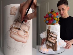 Keren! Baker Ini Bikin Kue Tema Film Up Ditonton 148 Juta Kali