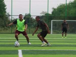 TNI, Polri, Lapas dan Pers Olahraga Bareng Peringati Hari Bhayangkara