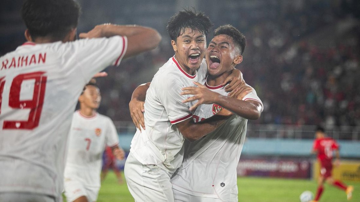 Timnas Indonesia U-16 akan melawan Timnas Vietnam U-16 di perebutan tempat ketiga Piala AFF U-16 2024. (Foto: ANTARA FOTO/Mohammad Ayudha)