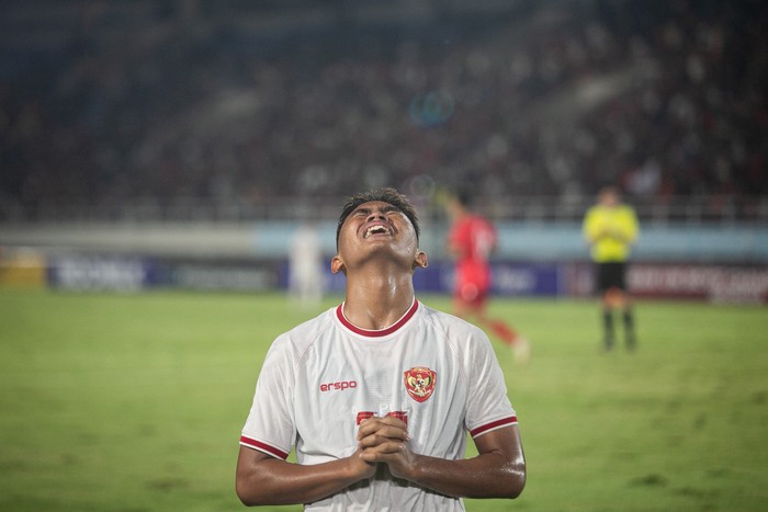 Indonesia memastikan ke semifinal Piala AFF U-16 2024. Kemenangan telak 6-1 atas Laos mengantar timnas U-16 jadi juara Grup A. Indonesia menghadapi Laos di Stadion Manahan, Solo, Kamis (27/6/2024) malam WIB. ANTARA FOTO/Mohammad Ayudha/foc.
