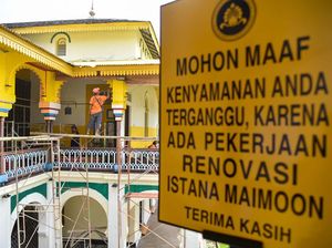 Istana Maimun Medan Direnovasi Istana Maimun Medan Direnovasi