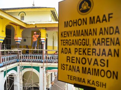 Istana Maimun Medan Direnovasi