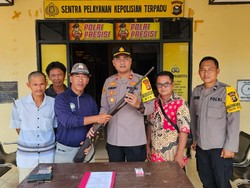 Petani di Musi Rawas Temukan Senjata Api Rakitan Saat Berkebun