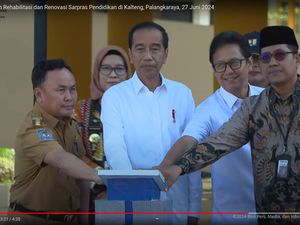 Jokowi Resmikan Bangunan Renovasi Sarana dan Prasarana Pendidikan di Kalteng