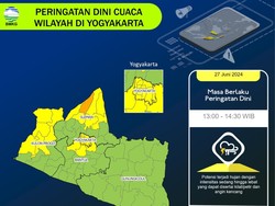 Peringatan Dini Cuaca DIY: Hujan Lebat di Turi Sleman dan Daerah Ini