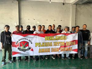 Deklarasi Pilkada Serentak Jatim 2024 Aman Damai Menggema di Surabaya