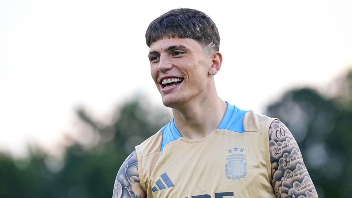 ATLANTA, GEORGIA - JUNE 16: Alejandro Garnacho of Argentina during a training session at Kennesaw University State Fifth Third Bank stadium on June 16, 2024 in Atlanta, Georgia. (Photo by Gustavo Pagano/Getty Images)