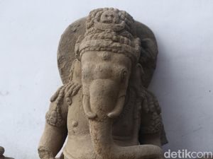 Wujud Arca Ganesha yang Ditemukan Warga saat Gali Fondasi di Sleman Wujud Arca Ganesha yang Ditemukan Warga saat Gali Fondasi di Sleman