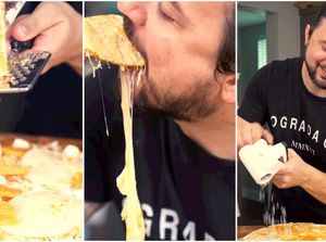 Konten Kreator Ini Bereksperimen Bikin Pizza dengan 12 Jenis Keju Konten Kreator Ini Bereksperimen Bikin Pizza dengan 12 Jenis Keju