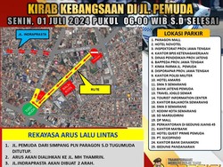 Jalan Pemuda Semarang Ditutup untuk HUT Bhayangkara, ini Jadwalnya