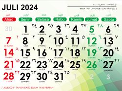 Kalender Hijriah Juli 2024 dan Jadwal Puasa Muharram