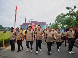 Pererat Solidaritas, Kapolda Riau-Pj Gubri Olahraga Bersama Jelang Hari Bhayangkara