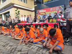 70 Tersangka Pencurian-Pengeroyokan di Sidoarjo Diringkus Selama 12 Hari