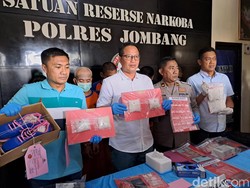 Sabu Senilai Rp 500 Juta Disita dari 5 Bandar di Jombang