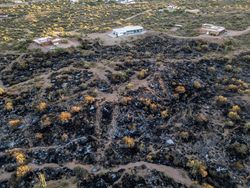 Foto Udara Lahan Hangus Akibat Kebakaran di Arizona