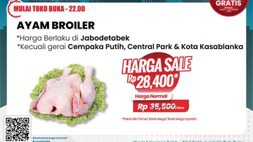 Murahnya Beli Daging Ayam Broiler di Transmart Full Day Sale Cuma Rp 27 Ribuan