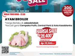 Murahnya Beli Daging Ayam Broiler di Transmart Full Day Sale Cuma Rp 27 Ribuan
