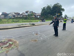 2 Personel Drum Band Tewas Terlindas Bus di Sukabumi