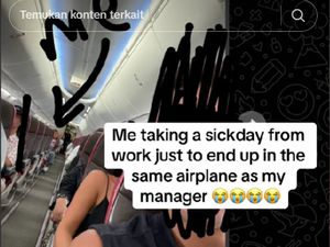 Lucu! Izin Sakit ke Bos, Malah Ketemu di Pesawat