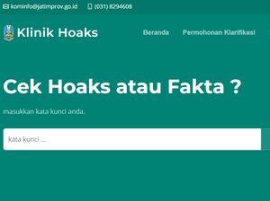 Cara Mengecek Fakta di Portal Klinik Hoaks Pemprov Jatim